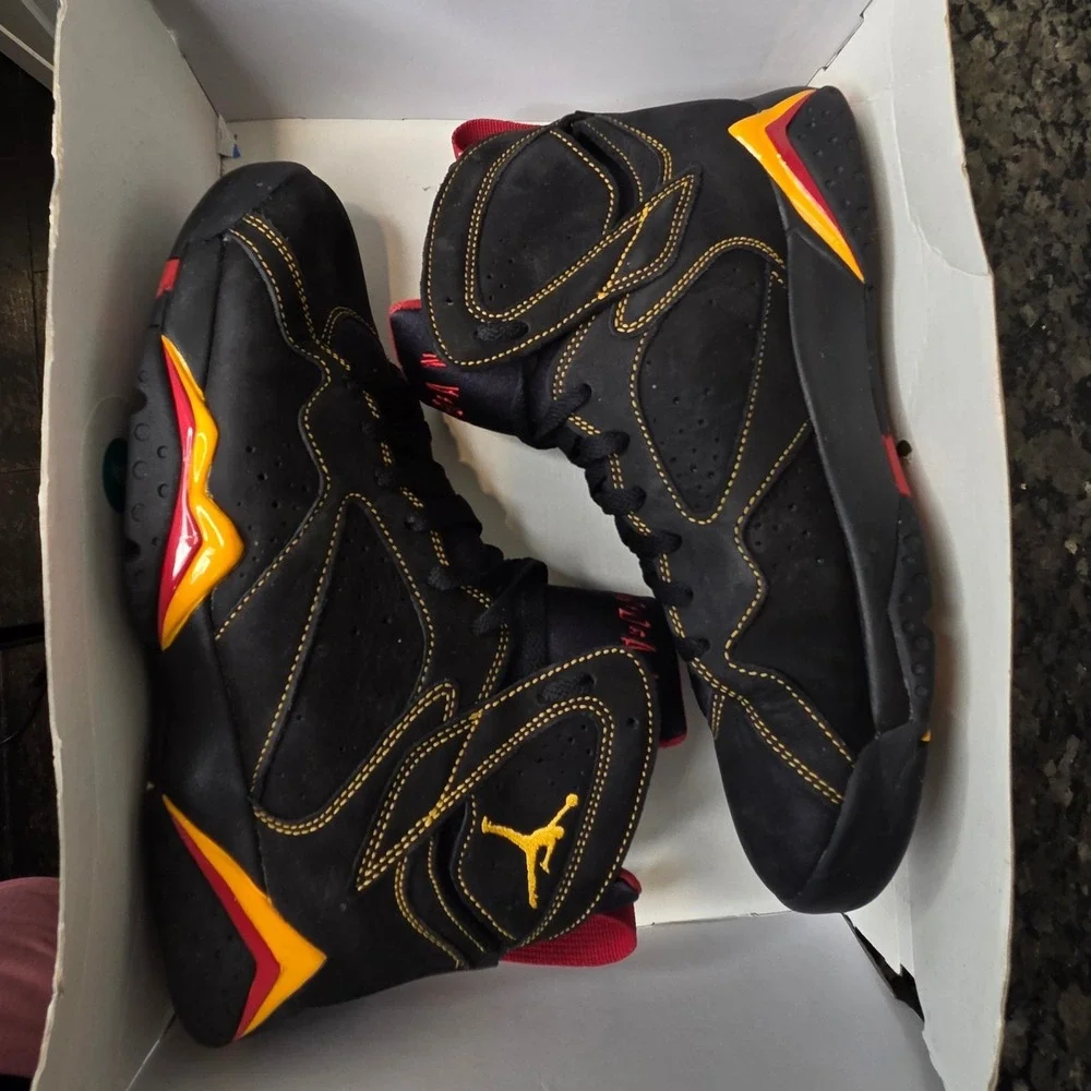 Air Jordan 7 Retro Citrus Black Varsity Red CU9307-081 Mens 10.5 Sneaker